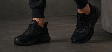 Clinical Culture Move Sneaker in Charcoal Black