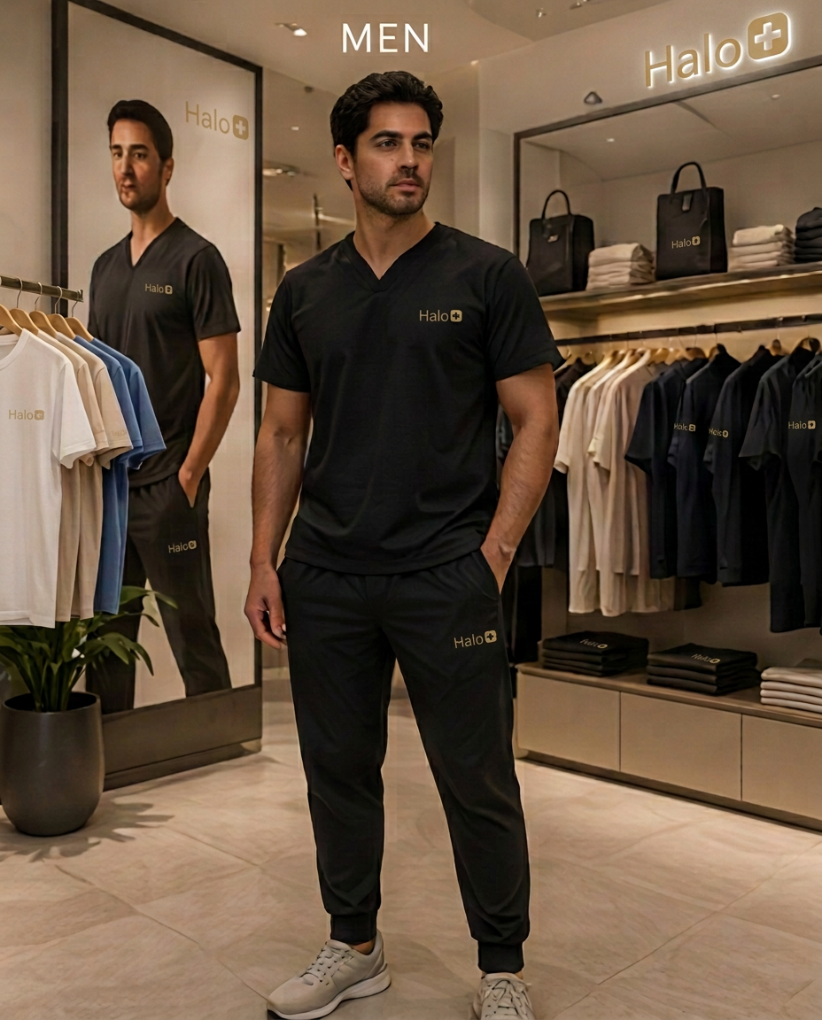 HALO in-store Men display