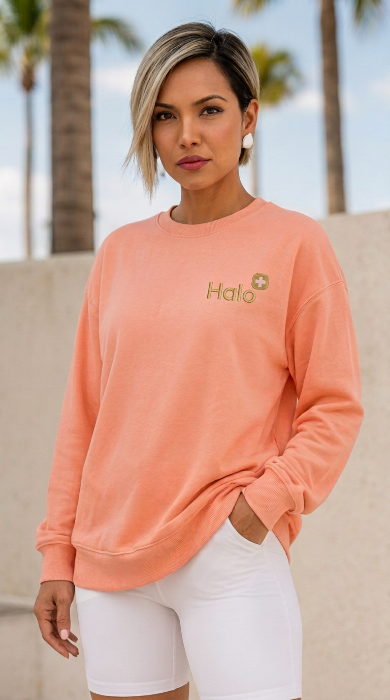 HALO Soft-brushed layers in Peach